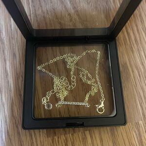 14K Gold Plated Necklaces for Women -Dainty Bar Pendant